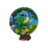 Adorno Plato con Aves Tipo Pintura Relieve con Base