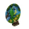 Adorno Plato con Aves Tipo Pintura Relieve