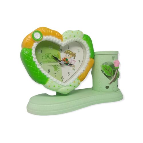 Reloj Corazón porta Lapices Niña